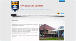 Desktop Screenshot of maths.uwc.ac.za